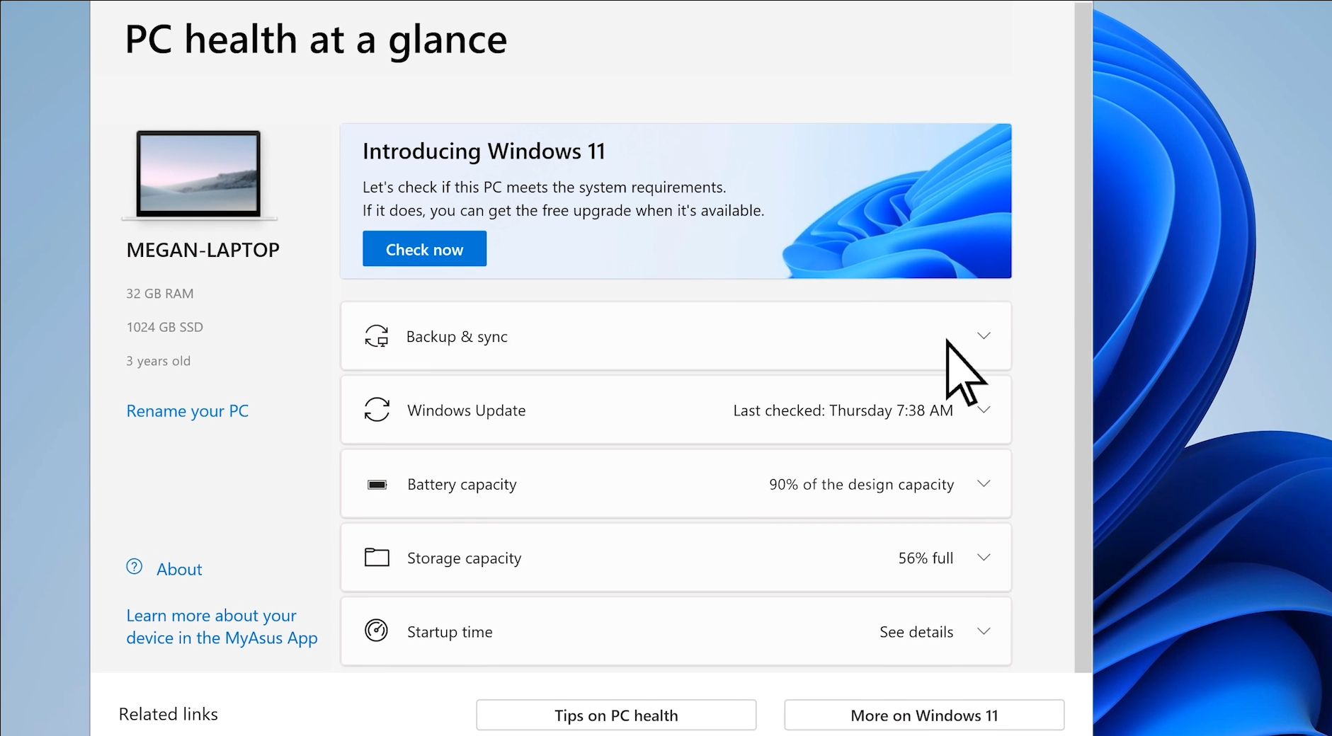 Vérifiez la compatibilité de la mise à jour de Windows 11 avec l'outil Microsoft PC Health Check