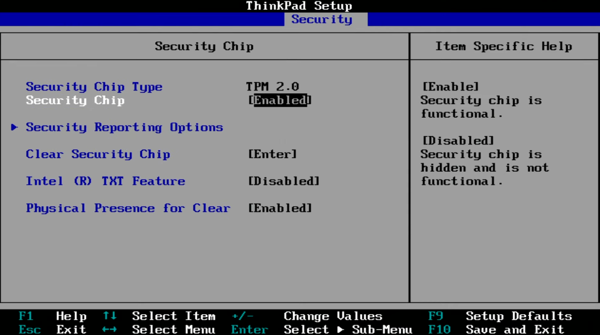 Take Lenovo PC as an eg.— Check and enable TPM 2.0 